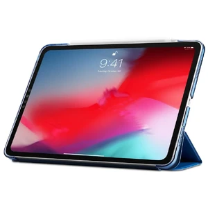 Магнітний чохол-книжка Spigen Smart Fold (Version 2) Blue для iPad Pro 11" - Фото 7
