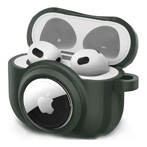 Противоударный чехол Spigen Tag Armor Duo Military Green для AirPods 3 | AirTag - Фото 2