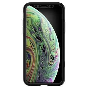 Чехол с защитным стеклом Spigen Thin Fit 360 Black для iPhone XS | X - Фото 3