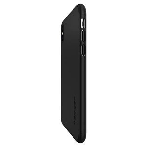 Чехол с защитным стеклом Spigen Thin Fit 360 Black для iPhone XS | X - Фото 5