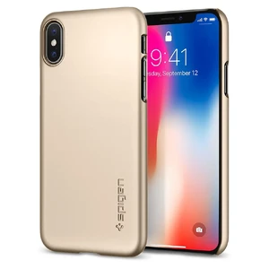Чехол Spigen Thin Fit Champagne Gold для iPhone X | XS - Фото 2