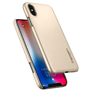 Чехол Spigen Thin Fit Champagne Gold для iPhone X | XS - Фото 5