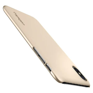 Чехол Spigen Thin Fit Champagne Gold для iPhone X | XS - Фото 6