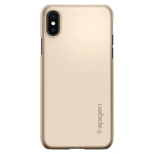 Чехол Spigen Thin Fit Champagne Gold для iPhone X | XS - Фото 4