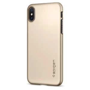 Чехол Spigen Thin Fit Champagne Gold для iPhone X | XS 057CS22111 - Фото 1