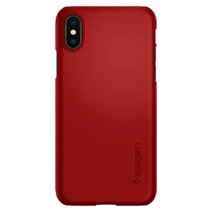 Чехол Spigen Thin Fit Metallic Red для iPhone X | XS - Фото 4