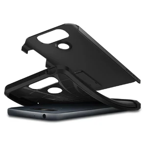 Протиударний чохол Spigen Tough Armor Black для LG G6 - Фото 7