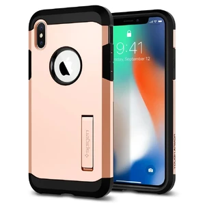 Чехол Spigen Tough Armor Blush Gold для iPhone X | XS 057CS22162 - Фото 1