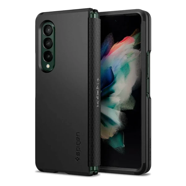 Чорний протиударний чохол Spigen Tough Armor для Samsung Galaxy Z Fold 3 у Рівному
