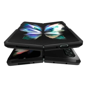 Черный противоударный чехол Spigen Tough Armor для Samsung Galaxy Z Fold 3 - Фото 4