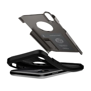 Чехол Spigen Tough Armor Gunmetal для iPhone X | XS - Фото 6