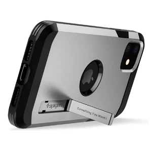Противоударный чехол Spigen Tough Armor Satin Silver для iPhone 11 - Фото 3