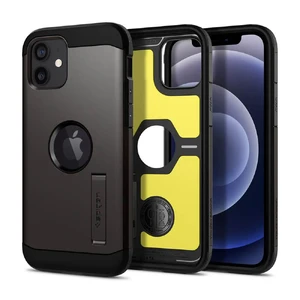 Противоударный чехол Spigen Tough Armor Gunmetal для iPhone 12 | 12 Pro ACS01709 - Фото 1