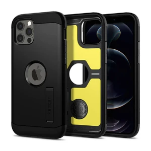 Противоударный чехол Spigen Tough Armor Black для iPhone 12 | 12 Pro - Фото 2