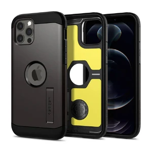 Противоударный чехол Spigen Tough Armor Gunmetal для iPhone 12 | 12 Pro - Фото 2