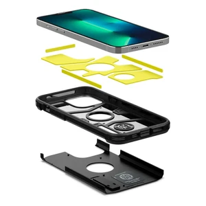 Противоударный чехол Spigen Tough Armor Black для iPhone 13 Pro Max - Фото 5
