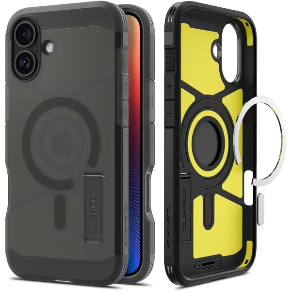 Прозорий чохол Spigen Tough Armor Mag для iPhone 16, приємно димчастий у Вінниці