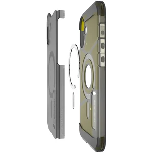 Прозорий чохол Spigen Tough Armor Mag для iPhone 16, приємно димчастий - Фото 6