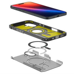 Прозорий чохол Spigen Tough Armor Mag для iPhone 16, приємно димчастий - Фото 7