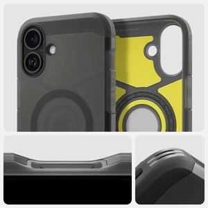 Прозорий чохол Spigen Tough Armor Mag для iPhone 16, приємно димчастий - Фото 10