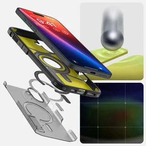 Прозорий чохол Spigen Tough Armor Mag для iPhone 16, приємно димчастий - Фото 11