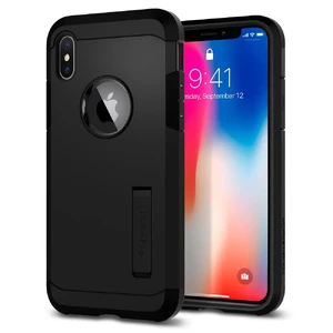 Чохол Spigen Tough Armor Matte Black для iPhone X | XS 057CS22160 - Фото 1