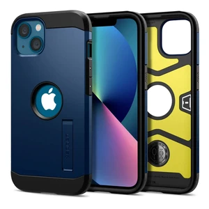 Противоударный чехол Spigen Tough Armor Navy Blue для iPhone 13 mini ACS03333 - Фото 1