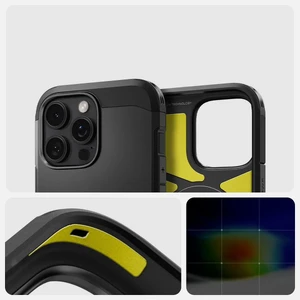 Черный чехол Spigen Tough Armor T Mag для iPhone 16 Pro Max - Фото 15