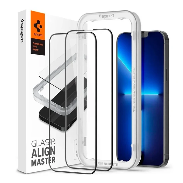 Захисне скло Spigen Glas.tR AlignMaster Full Cover для iPhone 12 | 12 Pro (2 шт.) у Рівному