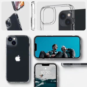 Прозрачный силиконовый чехол Spigen Ultra Hybrid Frost Clear для iPhone 14 | 13 - Фото 10