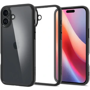 Прозорий чорний чохол Spigen Ultra Hybrid для iPhone 16 Plus 8809971229876 - Фото 1