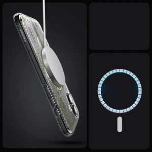 Прозорий візерунковий чохол Spigen Ultra Hybrid Mag для iPhone 16 - Фото 7