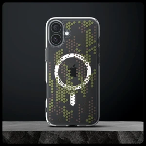 Прозорий візерунковий чохол Spigen Ultra Hybrid Mag для iPhone 16 - Фото 9