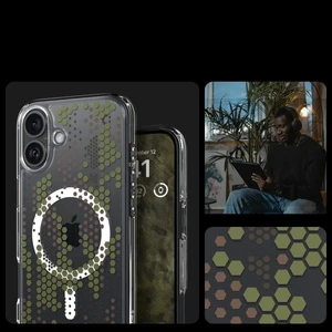 Прозорий візерунковий чохол Spigen Ultra Hybrid Mag для iPhone 16 - Фото 10