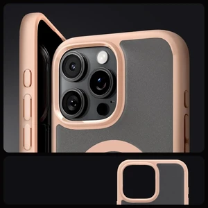 Півпрозорий рожевий чохол Spigen Ultra Hybrid Mag для iPhone 16 Pro Max - Фото 9