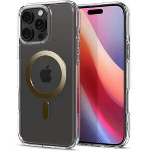 Прозорий золотий чохол Spigen Ultra Hybrid Mag для iPhone 16 Pro Max - Фото 7