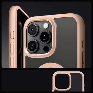 Прозорий рожевий чохол Spigen Ultra Hybrid Mag для iPhone 16 Pro Max - Фото 8