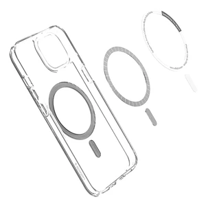 Прозрачный чехол Spigen Ultra Hybrid MagSafe Carbon Fiber для iPhone 13 - Фото 5