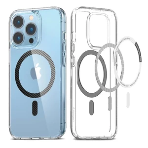 Прозрачный чехол Spigen Ultra Hybrid MagSafe Carbon Fiber для iPhone 13 Pro ACS04085 - Фото 1