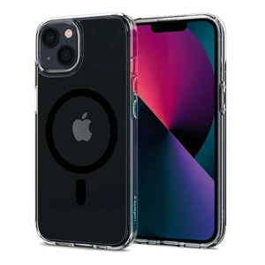 Прозрачный чехол Spigen Ultra Hybrid MagSafe Black для iPhone 13 - Фото 2
