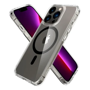 Прозорий чохол Spigen Ultra Hybrid MagSafe Black для iPhone 13 Pro - Фото 2
