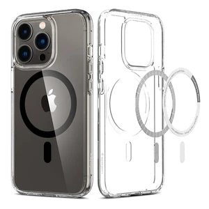 Прозорий чохол Spigen Ultra Hybrid MagSafe Black для iPhone 13 Pro ACS03268 - Фото 1