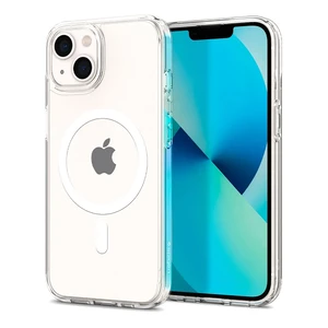 Прозрачный чехол Spigen Ultra Hybrid MagSafe White для iPhone 13 - Фото 2