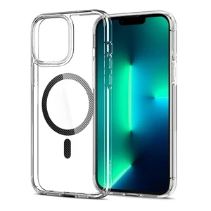 Прозорий чохол Spigen Ultra Hybrid MagSafe Carbon Fiber для iPhone 13 Pro Max - Фото 3