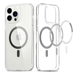 Прозорий чохол Spigen Ultra Hybrid MagSafe Carbon Fiber для iPhone 13 Pro Max ACS03211 - Фото 1