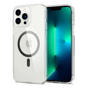 Прозорий чохол Spigen Ultra Hybrid MagSafe Carbon Fiber для iPhone 13 Pro Max - Фото 2
