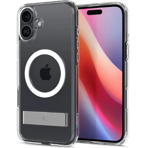 Прозорий білий чохол Spigen Ultra Hybrid S Mag для iPhone 16 - Фото 2