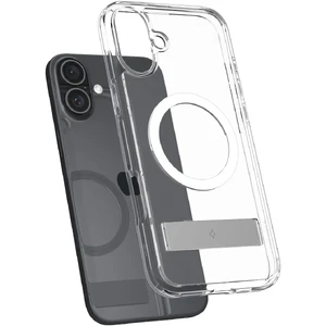 Прозорий білий чохол Spigen Ultra Hybrid S Mag для iPhone 16 - Фото 3