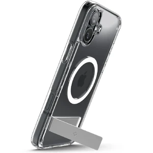 Прозорий білий чохол Spigen Ultra Hybrid S Mag для iPhone 16 - Фото 4