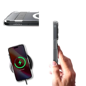 Прозорий білий чохол Spigen Ultra Hybrid S Mag для iPhone 16 - Фото 15
